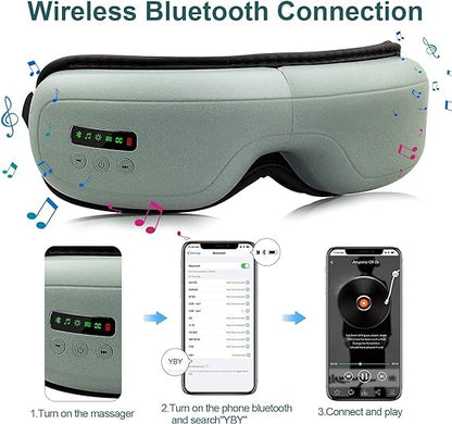 Electric Smart Eye Massager – Heat, Air Compression & Bluetooth Music Therapy