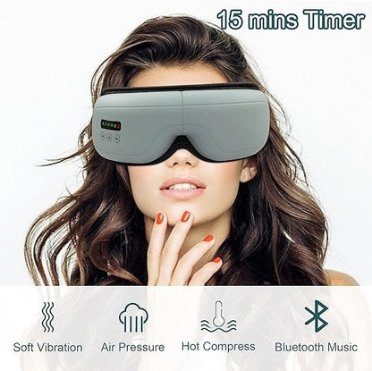 Electric Smart Eye Massager – Heat, Air Compression & Bluetooth Music Therapy