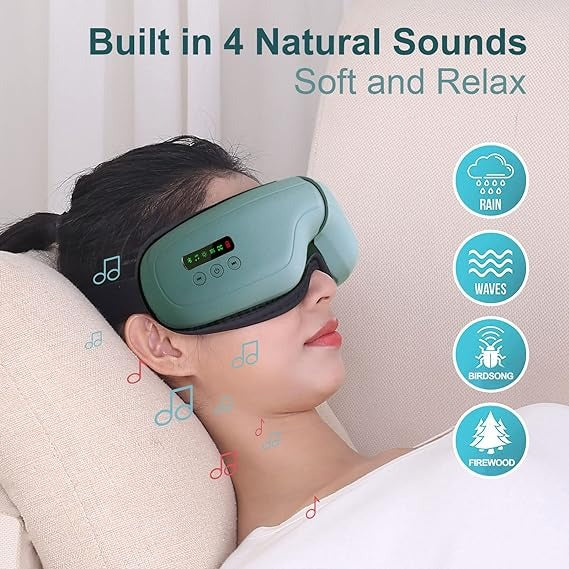 Electric Smart Eye Massager – Heat, Air Compression & Bluetooth Music Therapy