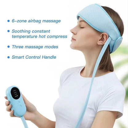 Heated Airbag Head Massage Cap – Warm Compression & Stress Relief Therapy