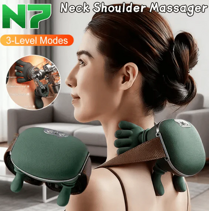 N7 Neck & Shoulder Massager – Deep Kneading with Soothing Heat & Relax Therapy